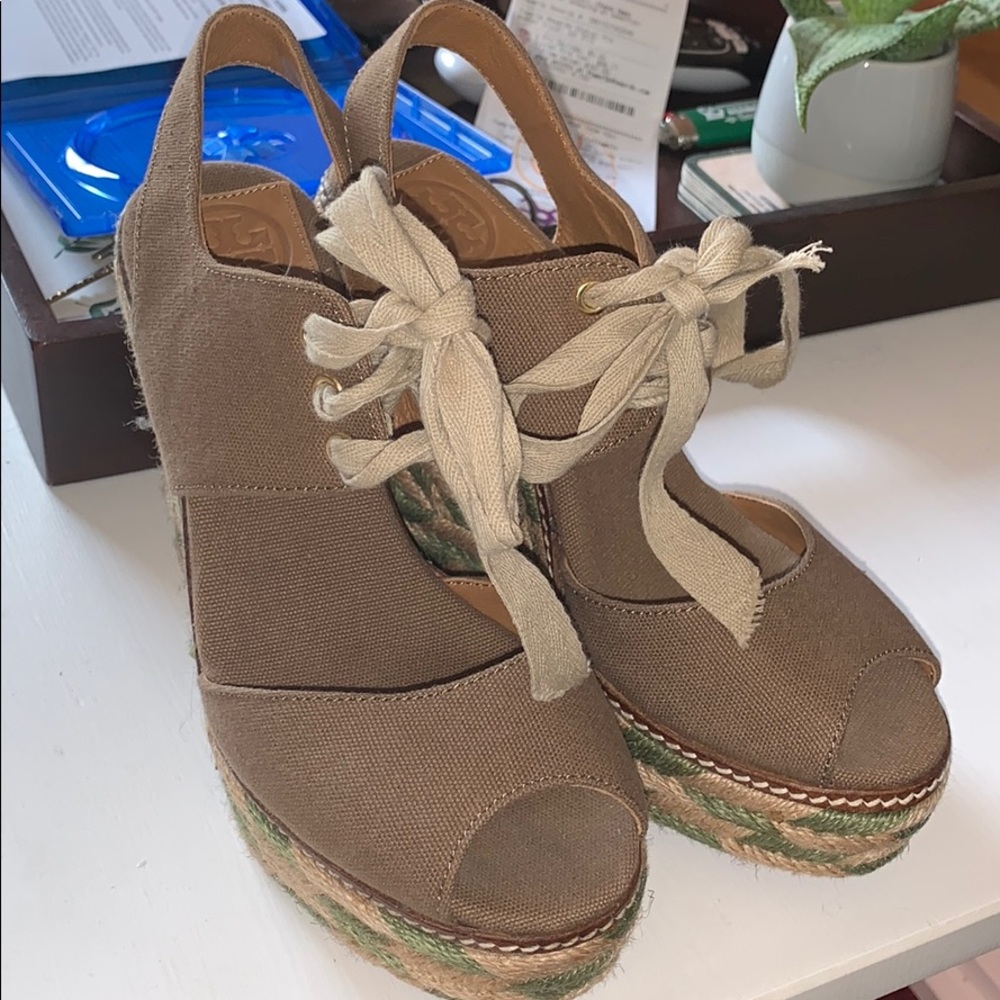 Tory Burch wedges.